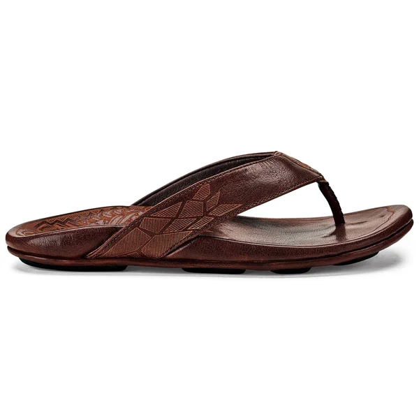 OluKai Kulia Men's Sandals Dark Wood/Dark Wood : 8 D - Medium