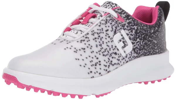 FootJoy FJ Leisure Women's Golf Shoes Black/White : 10 M