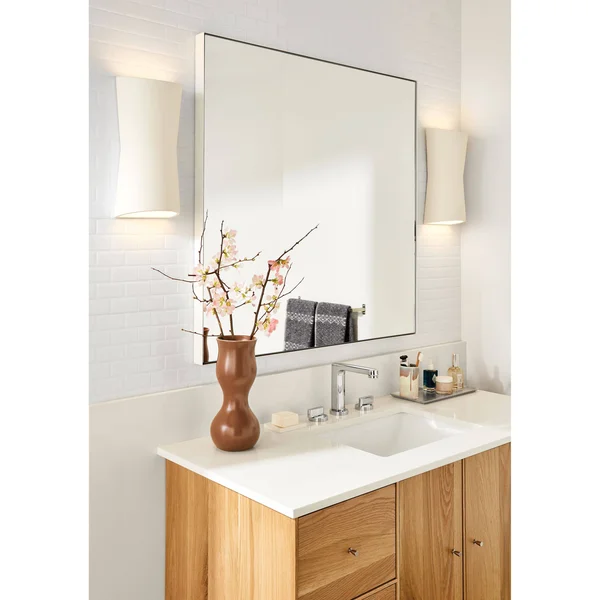 Room & Board - Modern Infinity Mirror 2D 24W 36H in Ocean Blue
