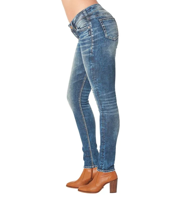 Silver Jeans Co. Elyse Mid Rise Skinny Jeans