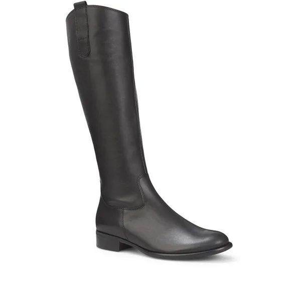 Slim Fit Brook Leather Riding Boots (GAB28507) by Gabor Black, Us: 9.5/ UK: 7.5/ EU: 40.5