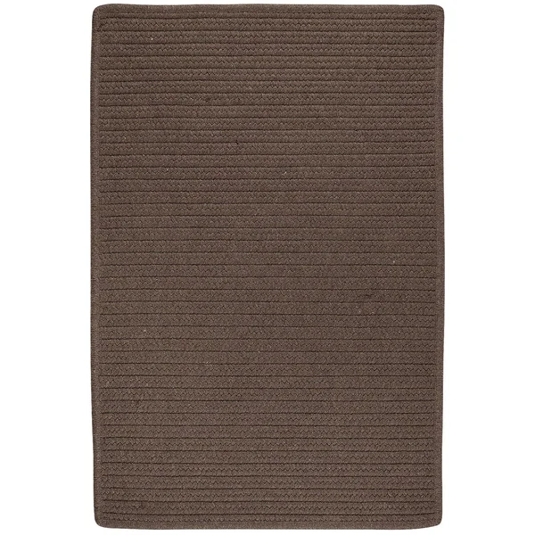Colonial Mills LS01R060X084S 5 x 7 ft. Sunbrella Solid Braided Rug - Mink