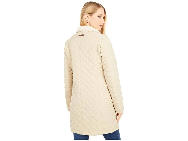 Lauren Ralph Lauren Big Small Diamond Quilted Coat w/ Hood Women's : Xs