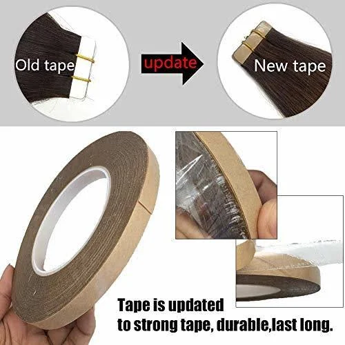 Goo Goo 16inch Tape in Hair Extensions Human Hair Dark Brown Silky Straight Remy