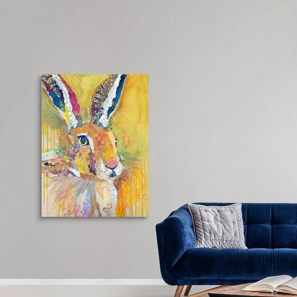 Harriet The Hare - Canvas Wall Art, 36x48, Great Big Canvas
