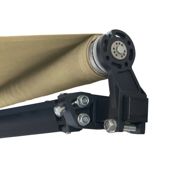 Aleko AB10X8IVORY29 10 x 8 ft. Black Frame Retractable Home Patio Canopy Awning Ivory Color