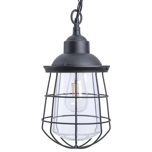 Paradise Lighting 20577bk LED Hanging Garden Light - Glass/Metal, Black