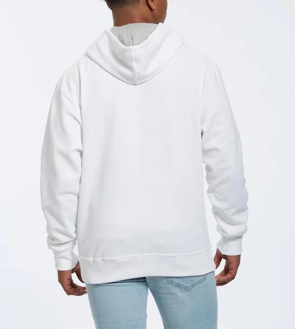 Men's Powerblend Fleece Pullover Hoodie, Script Logo