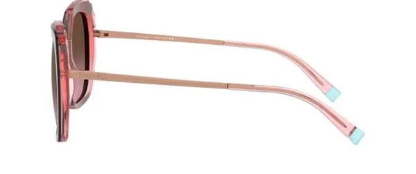 Tiffany TF4160 Sunglasses, 54-19-140, 82879T Havana/Transparent Pink