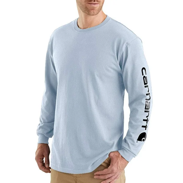 Carhartt Men's Signature Logo Long Sleeve T Shirt