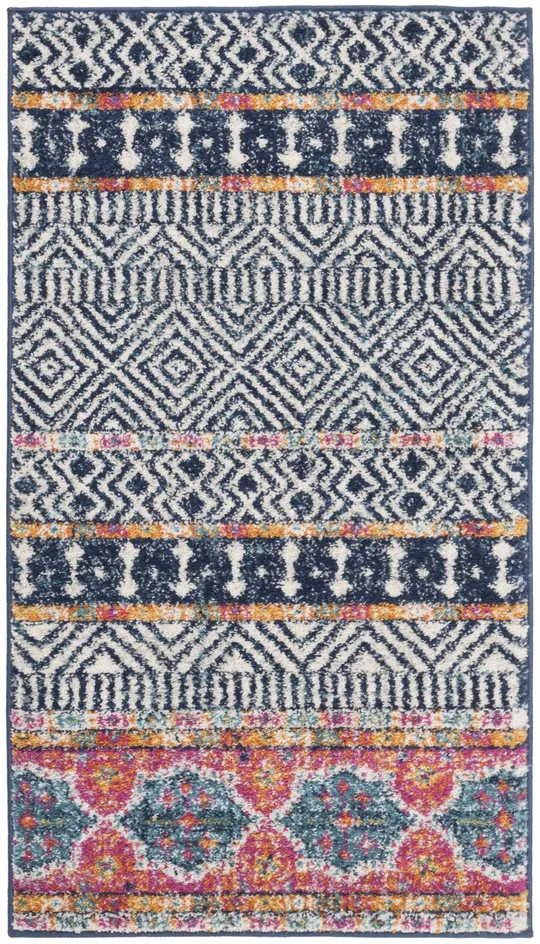Safavieh Madison MAD797N 6&7x22 x 9&2x22 Navy - Ivory Area Rug