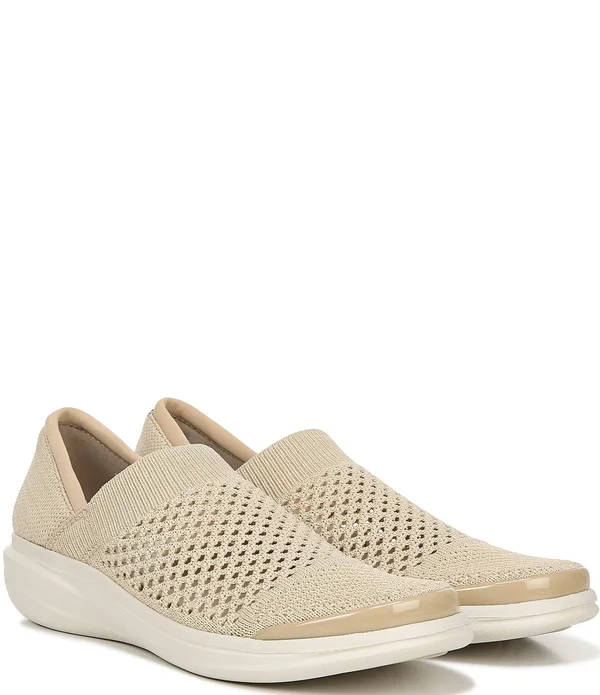 Women's Bzees Charlie Slip on Sneaker - Size: 10, White