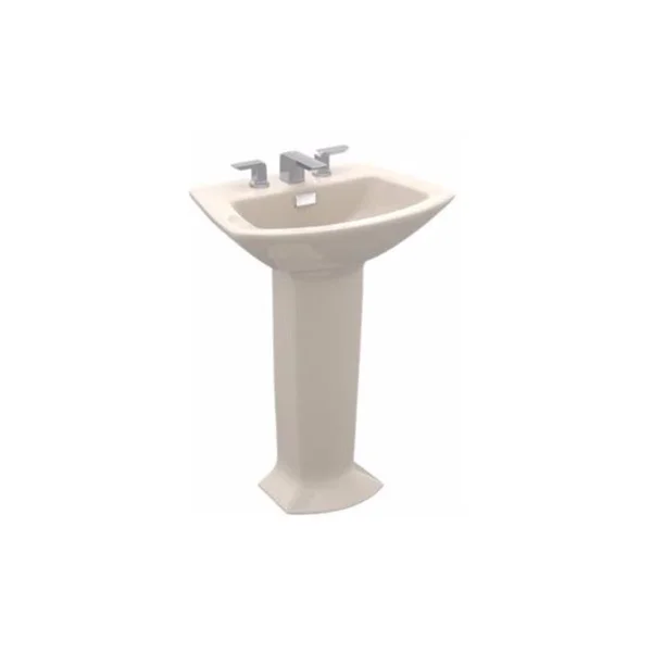 Toto Lpt962#11 Soiree Pedestal Lavatory - Single Hole in Colonial White