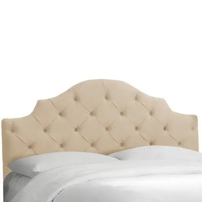 Tufted Notched Upholstered Panel Headboard Wayfair Custom Upholstery Size: California King - Upholstery: Premier Oatmeal