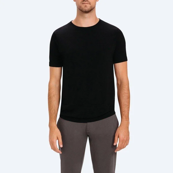 Ministry of Supply Men's Atlas Crew Neck Tee - Black