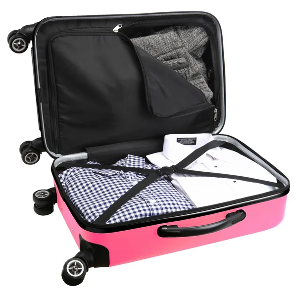Denco Sports Luggage NCAA Hardside Spinner - 20x22 - Pink/Arkansas Razorbacks