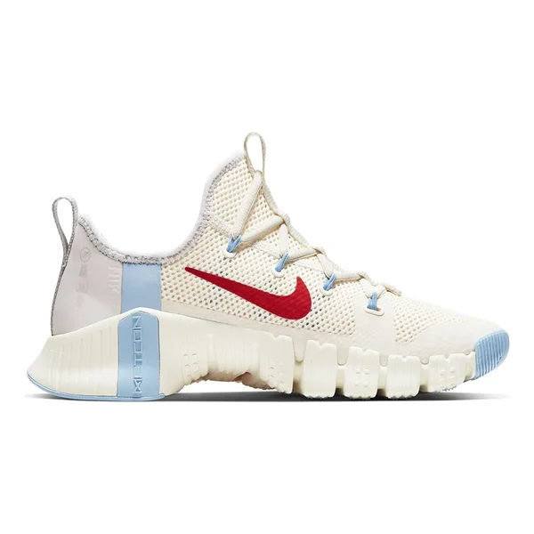 Nike Free Metcon 3 Women's Training Shoes in Pale Ivory/Vast Grey - Size: 8, CJ6314-146