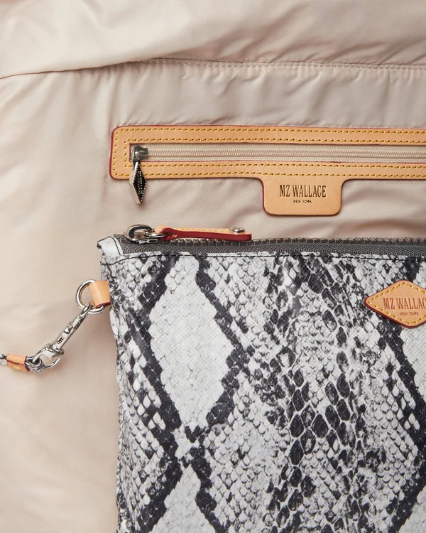 MZ Wallace Grey Snake Oxford Medium Metro Tote