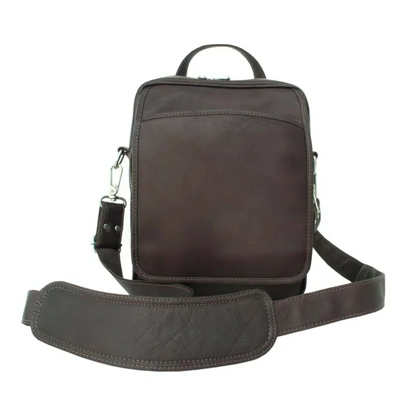 Piel Leather Traveler&s Carry-All Bag - Chocolate