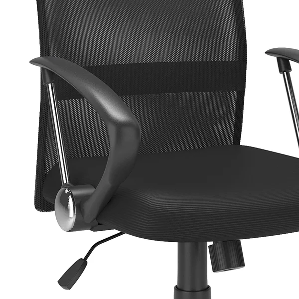 CorLiving Workspace Office Chair with Contoured Blue Mesh Back