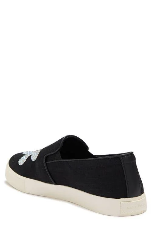 Katy Perry Canvas Slip-On Shoes - The Kerry, Size 6-1/2 Medium, Daisy