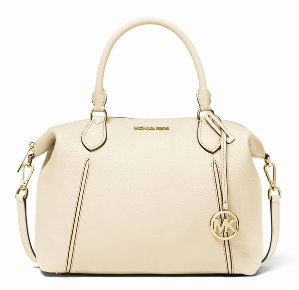 Michael Kors Bags - Michael Kors Lenox Pebbled Leather Satchel, Color: Cream/Gold, Size: Large, Comein_Clutch&s Closet