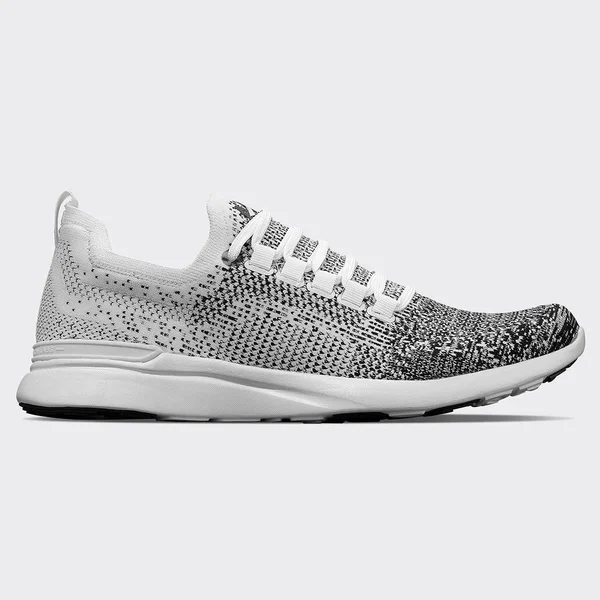 APL Women's Techloom Breeze White/Black Ombre Shoes in Size 9 - Athletic Propulsion Labs