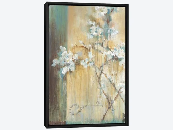 Framed Canvas Art - Crystal Branches by Terri Burris ( Floral & Botanical > Tree Art art)