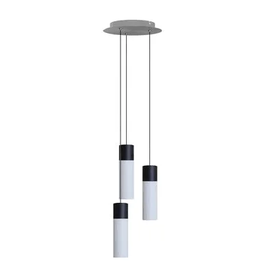 Costigan 3-Light Cluster Cylinder LED Pendant Orren Ellis Finish: White
