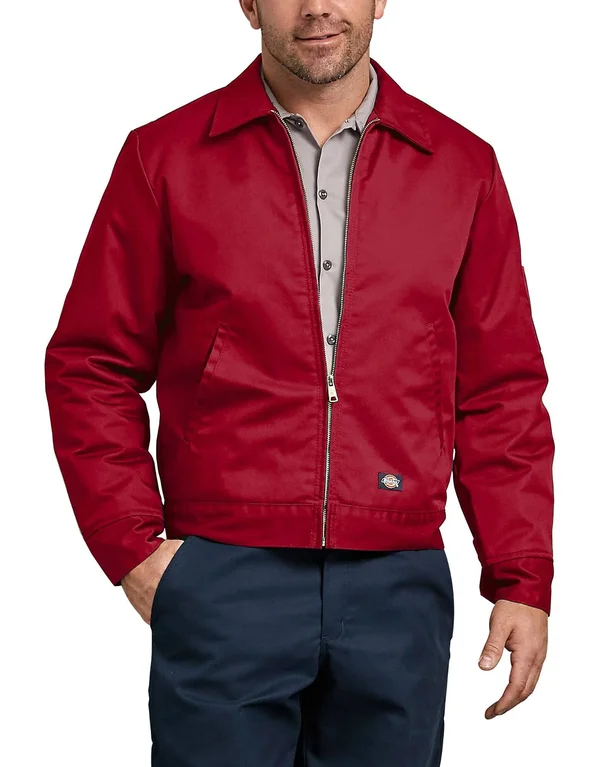 Dickies Men's Insulated Eisenhower Jacket - English Red Size M (TJ15)