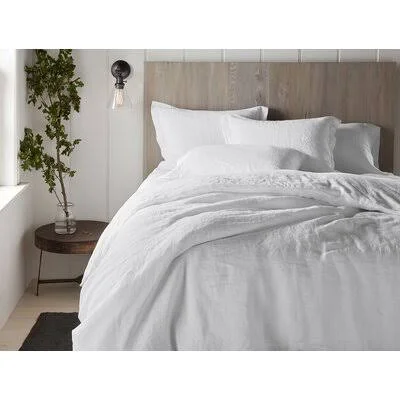 Relaxed Single Duvet Cover Coyuchi Color: Alpine White, Size: Full/Queen Duvet Cover