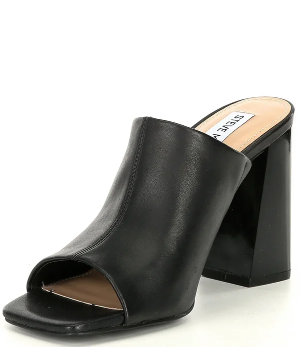 Steve Madden Tule Heeled Sandal Women's Shoes Blush Leather : 8 M