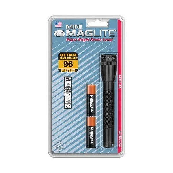 Maglite M2A016 AA Mini Flashlight, Black