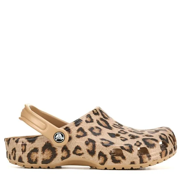 Crocs Women's Leopard Classic Clogs - 7M