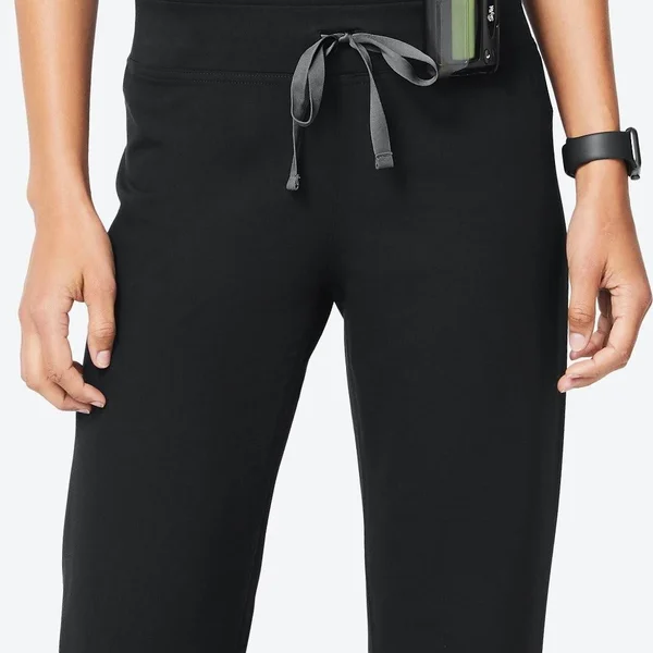 Figs Womens Black Livingston - Tall Basic Scrub Pants