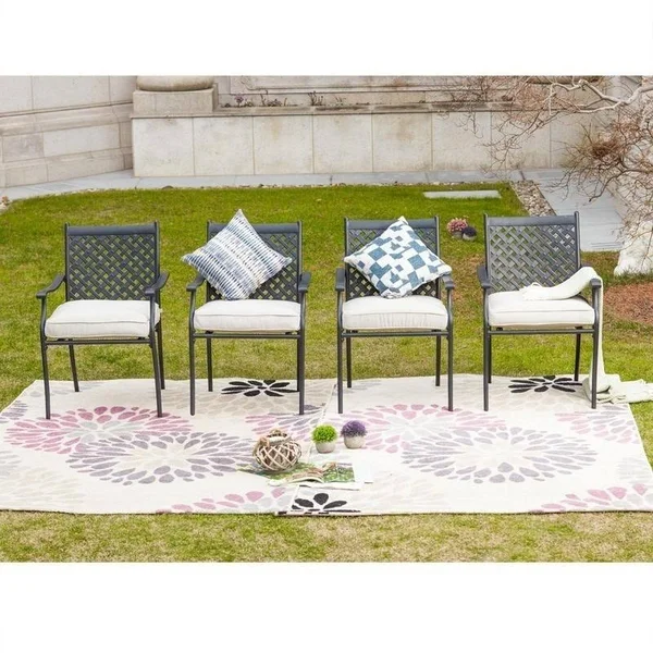 Outdoor Every Season Patio Dining Chair - Set of 4 Blue