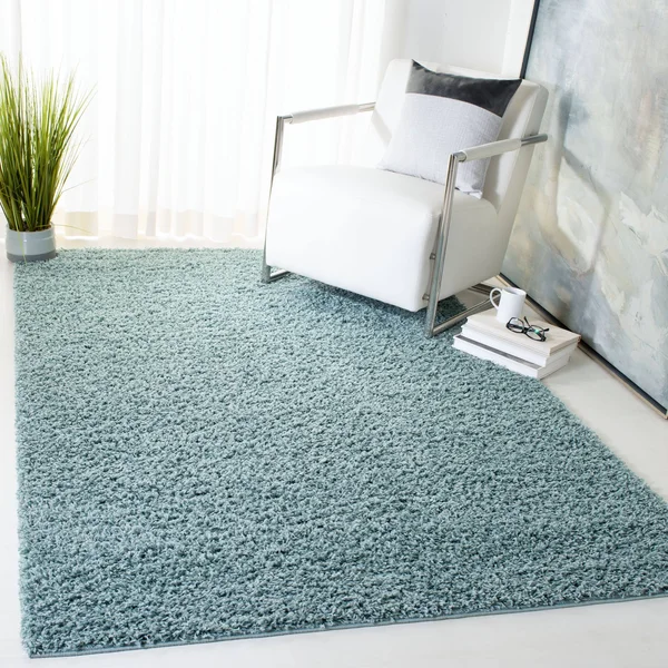 Safavieh Athens Shag Dark Grey Area Rug - 6& x 9&