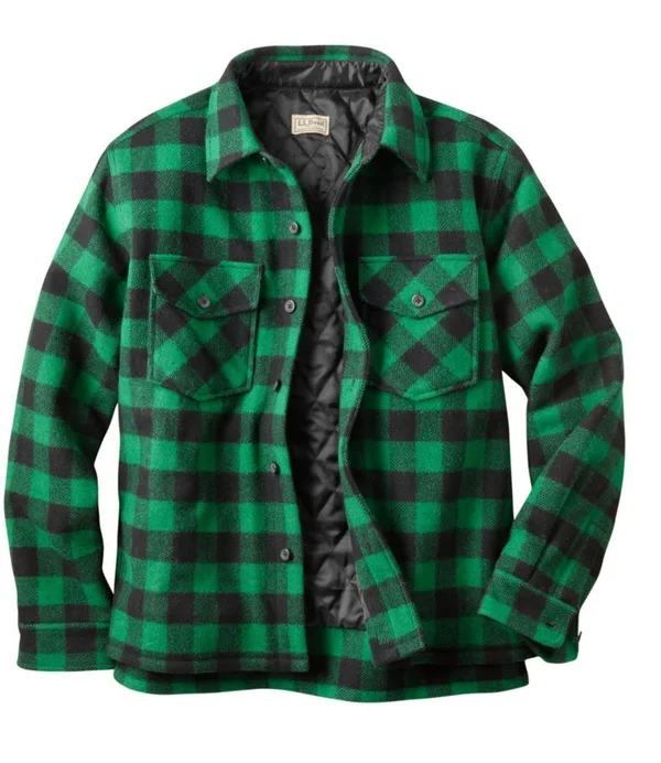 Men's Maine Guide Shirt with Primaloft Multi Color Large - L.L.Bean