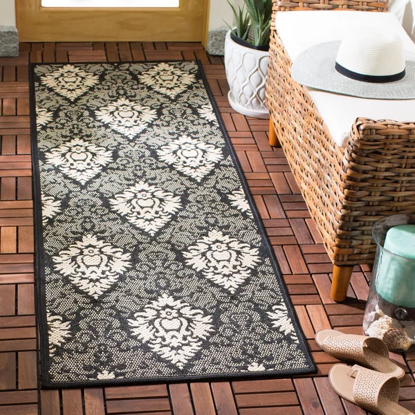 Safavieh Courtyard CY2714-3777 6&7x22 x 6&7x22 Square Red, Red Area Rug