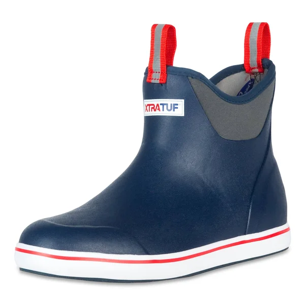 Xtratuf 6x22 Ankle Deck Boots - Men's 8 - Navy/Red