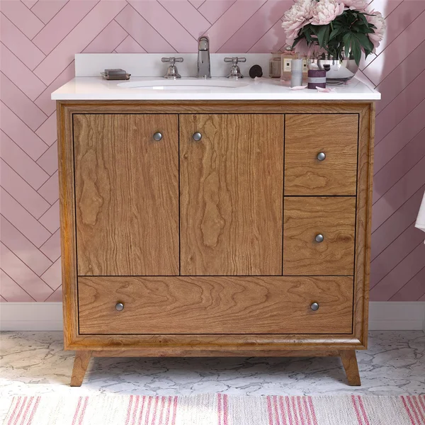 Dorel Living Bleeker 36 inch Bathroom Vanity - Chocolate Spice
