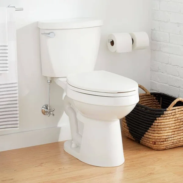 Signature Hardware 948427-14-l Bradenton 1.28 GPF Two-Piece Elongated Toilet - White