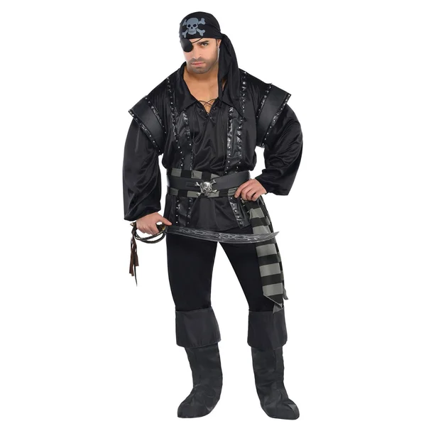 Amscan Dark Sea Scoundrel Adult Men's Costume - Black