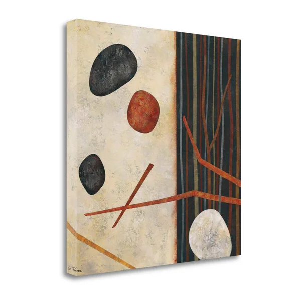 Tangletown Fine Art Sticks and Stones II by Glenys Porter, Giclee Print on Wrap Canvas, 25x25x22