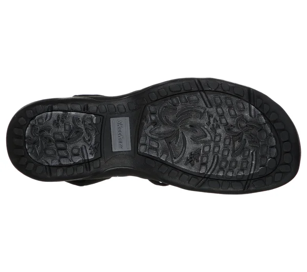 Skechers Reggae Slim - Stretch Slinky Sandals, Black, 5.0