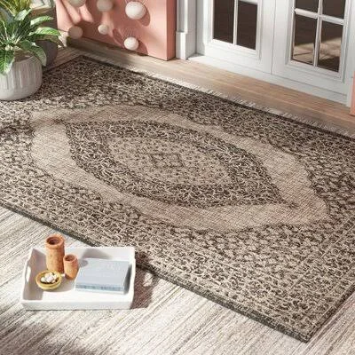 Myers Oriental Gray/Brown Indoor - Outdoor Area Rug Mistana Rug Size: Runner 2&3x22 x 6&7x22