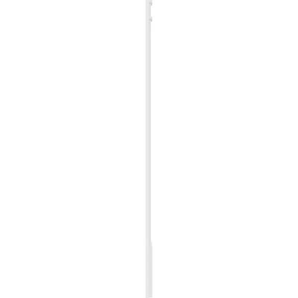 Ekena Millwork PILP08X096DFP02-2 8x22W x 96x22H x 2x22P Two Equal Flat Panel PVC Pilaster w/Decorative Capital & Base (Pair)