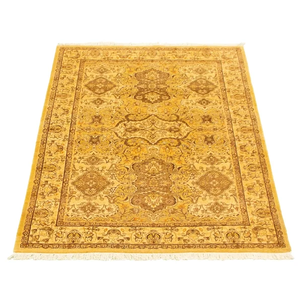 Hand-Knotted Pako Persian Ivory Wool Rug - 4&0 x 6&2/4&0x22 x 6&2x22