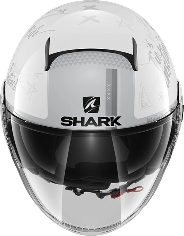 Shark - Helmet Nano Tribute RM White, Silver, Silver - Size S
