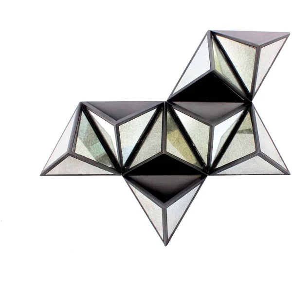 24.25x22 x 42x22 x 5.5x22 Black Diamante Wooden - Wall Decor